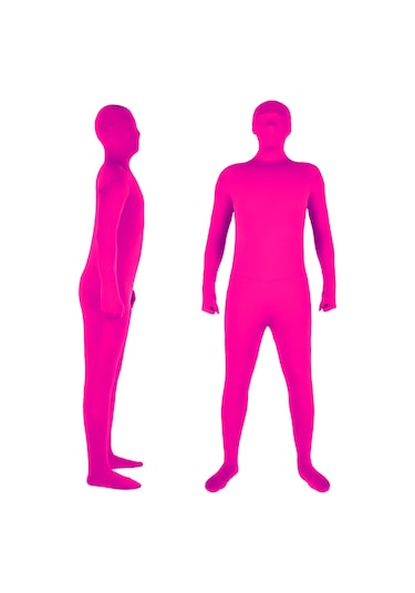 Lemestar Pembe Klorlu Tulum, Fotoğraf Stüdyosu Kırpma İçin Tight Fit Tek Parça Giyim, 170cm Boyunda
