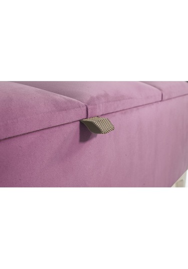 Vetra V2 Sandıklı Puf  Pembe Dilimli Model Sandıklı Bench Puf - Sandıklı Yatak Ucu Bankı