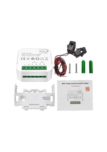 Wifi 2.4ghz Akıllı Enerji Monitörü, 80a Çift Yollu, Güneş Enerjisi Sistemi İçin,涂鸦 Uyumlu, Doğruluk Seviyesi 1, Aes-128 Şifreleme