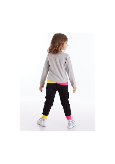 Denokids Mushi Roller Star Kız Pantolon Takım Çok Renkli