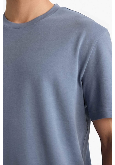 Defacto %100 Pamuk Basic Tişört E7961ax26spgr504 Gri-gr504