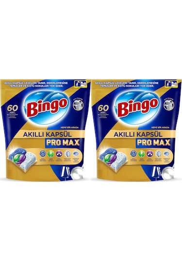 Bingo Akıllı Kapsül Pro Max Bulaşık Makinesi Deterjanı 120 Adet