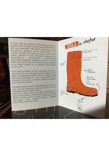 Mekap Anka Pro904 Pu Çizme Uzun Haki O4 Çelik Burunsuz Tüm Nolar