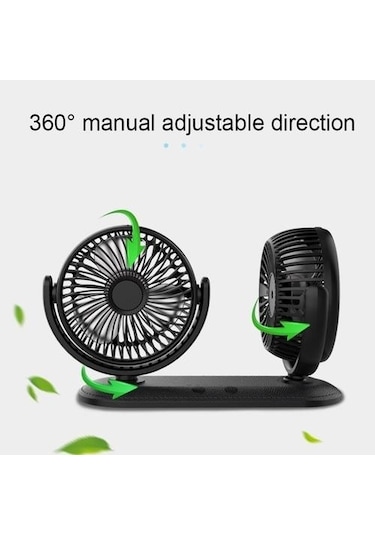 12/24 V Taşınabilir Mini Araba Fan Bg2dz2 Siyah