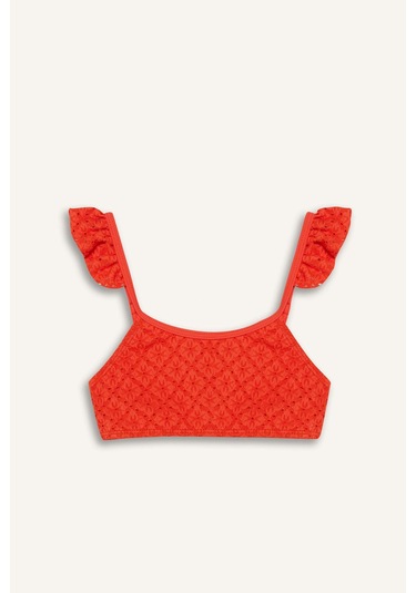 Defacto Kız Çocuk Desenli Bikini Takımı E5126a825hsog588 Turuncu