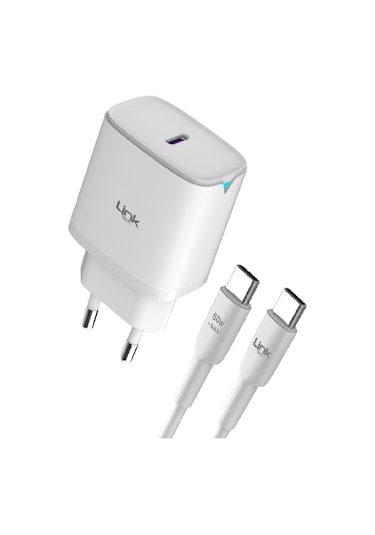 Linktech C312 30W PD Gan3 Type-C Kablolu Şarj Aleti Set