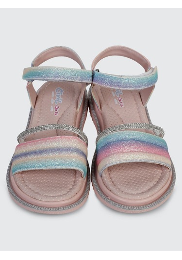 Civil Girls Kız Çocuk Sandalet 31-35 Numara Gökkuşağı Gökkuşağı