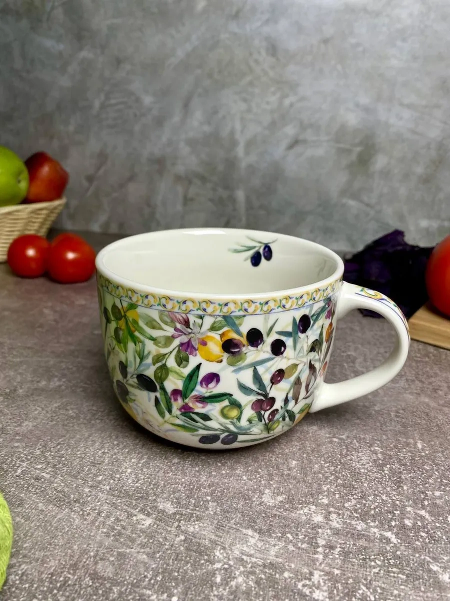 Gift'n'home Çay Ve Çorba İçin Büyük Kupa Harika Bir Hediye. 314347189 Mavi