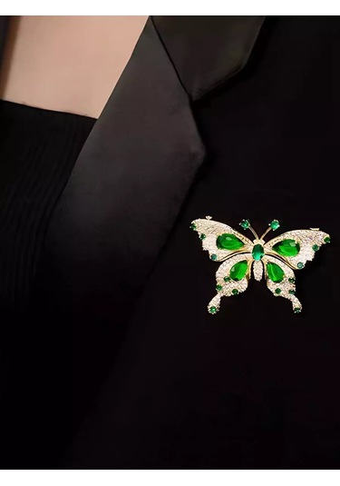 Bijoubijou Broş Takı Kelebek 250533543 Altın Rengi