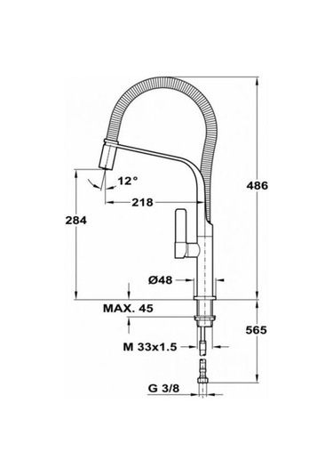 Teka Fo 997 Kro - Siyah Krom - Siyah
