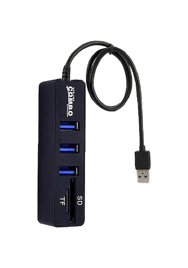 Mkey USB Çoğaltıcı USB Çoklayıcı Tf Kartlı Sd Kartlı USB Hub