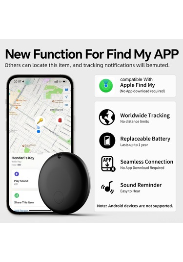 Yaozixa 4'lü Beyaz Gps Konum Takip Cihazı, Bt 5.2 İle Akıllı Kayıp Engelleme, 10 Ay Pil Ömrü, Evcil Hayvan-çocuk-baglija İçin