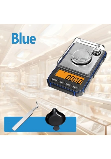 Dashanshop 1 Adet Blue Line Yüksek Hassasiyetli Dijital Cep Terazisi 50g Kapasite 0.001g Çözünürlük Lcd Ekran Hafif Taşınabilir -