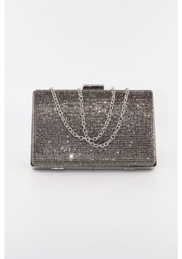 Taşlı Platin Abiye Çanta. Abiye Çanta Platin. Platin Abiye Çantası. Platin Taşlı Davet Gece Çantası