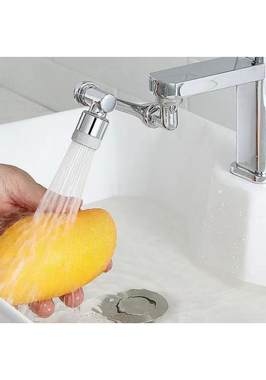 Jms1440 Döndürme Musluk Püskürtme Kafası Havalandırıcı Fıskiye Memesi Mutfak Musluk Dual Mode Gümüş