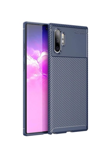 Samsung Galaxy Uyumlu Note 10 Plus Karbon Görünüm Negro Silikon Kilif 545333738