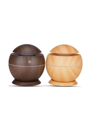 Suofeng 130ml Usb Ultrasonik Esansiyel Yağ Nemlendirici & Aromaterapi Difüzörü 7 Renkli Led Işık - Ev, Yatak Odası, Ofis İçin