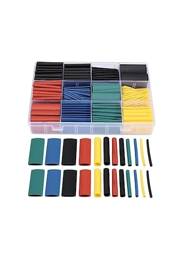 Koodmax - Isı Shrink Boru Daralan Makaron Kablo Yalıtım - 580 Adet 16 Boy