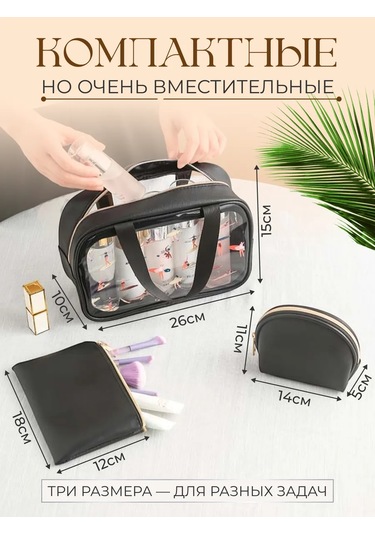 Anda Havuz Ve Seyahat İçin 3'ü 1 Arada Makyaj Çantası Seti 480686952