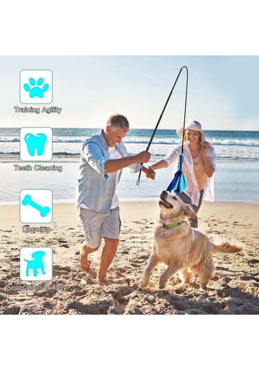 Lemestar Esnek Uzatabilir Köpek Antrenman Çubuğu - Siyah, Alüminyum Gövde, Kauçuk Sap, Diş Temizleme Ve Enerji Tüketimi İçin İç/ Dış Mekan Uygun