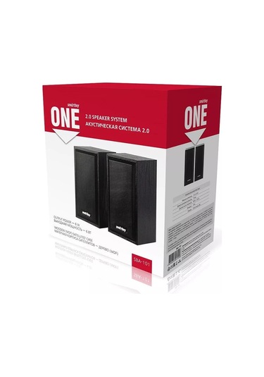 Smartbuy Bilgisayar İçin Ahşap Hoparlörler, 6 W, Siyah 212980210