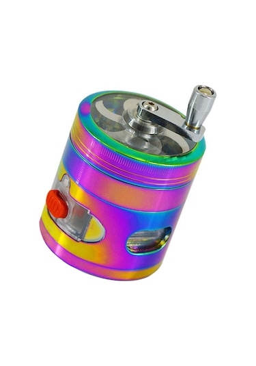 Müstesna Çelik Tutun Öğütücü Grinder Değirmenli Kapak 4 Katmanlı Hazneli