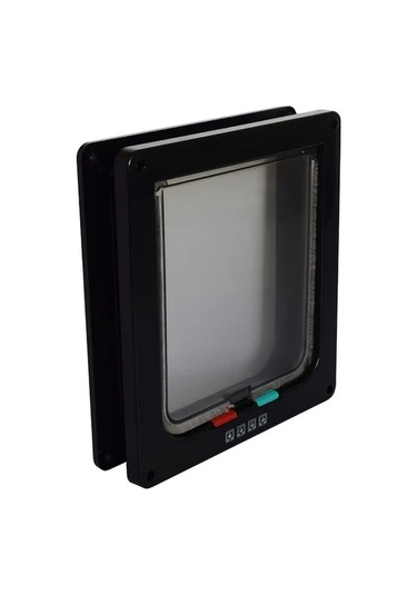 Willowhaven Beyaz 4 Yönlü Kilitli Kedi Köpek Kapısı Uzaktan Kumandalı İç Dış Mekan