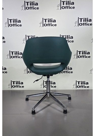 Monaco Çalışma Kesim Koltuğu Konik Sabit Ayak Koyu Yeşil