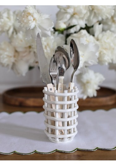 Home Lovers Çatal Bıçak Takımı İçin Seramik Stand 450923081 Sütlü