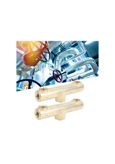 Yunboo Alüminyum Valf Bağlantısı - G3/8 15mm Alt Delik, G1/4 11.5mm Diğer Delikler - Elektrikli Hava Kompresörü Aksesuarı 2 Adet