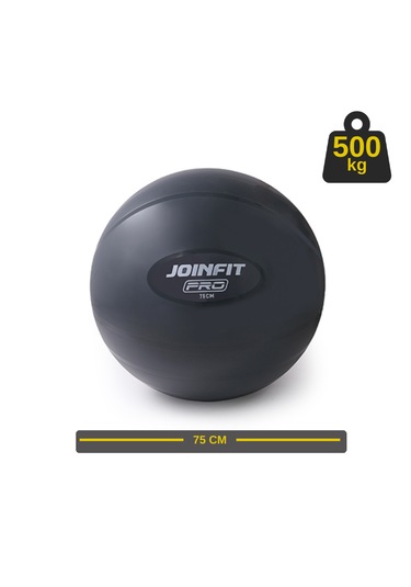 Pro Anti-burst Yoga Ve Pilates Topu Koyu Gri 75 Cm