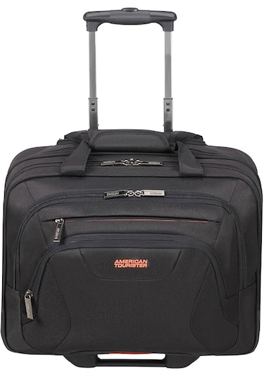Samsonite American Tourister At Work-rollıng Tote Valiz Siyah - Turuncu