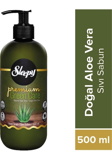 Sleepy Premium Green Care Doğal Aloe Vera Sıvı Sabun 500 ML