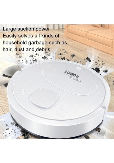 Dancemonkey Akıllı Tarama Robotu Usb Şarjlı Otomatik Temizleme Makinesi Elektrikli Süpürge Siyah, Akıllı Tarama Robotu Siyah