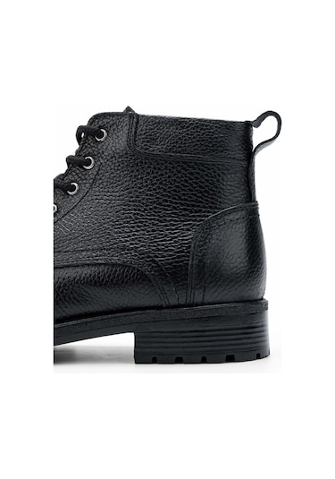 Tamer Tanca Erkek Hakiki Deri Siyah Casual Bot 818 1000 Erk Bot Sk23/24 Sıyah Fltr