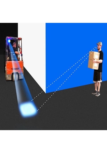 Forklift Blue Spot Mavi Güvenlik Işığı 10-80v