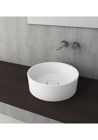 Bocchi Vessel Yuvarlak Çanak Lavabo 38 CM P. Beyaz 1174-061-0125