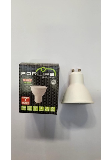 Forlife 7 Watt Gu10 Duylu Beyaz Işık Led Spot Ampulü 10 Adet