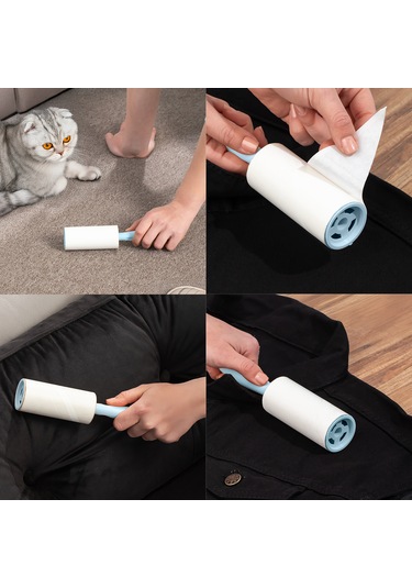 Porsima 3105 Kedi Köpek Tüy Toplayıcı Rulo + 8 Adet Yedek Rulo Ma