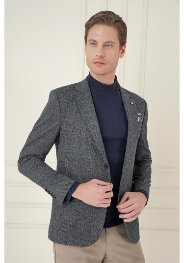 C 692 Slim Fit Siyah Spor Ceket Siyah