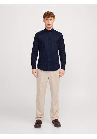 Jack & Jones Slim Fit Erkek Gömlek Lacivert