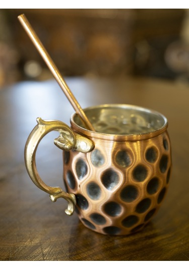 Bakır Kupa Gamzeli Model Çift Renk 2'li