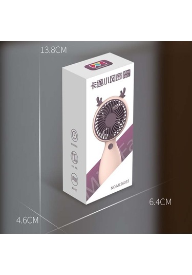 Soulader Taşınabilir Usb Mini Soğutucu Fan, 2'li Set, Kolay Taşıma İçin Kordonlu Tasarım, Şarj Edilebilir Portatif Klima