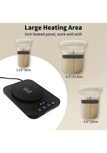 Willowhaven Siyah Usb Kahve Isıtıcı & Ekmek Mayalama Cihazı Otomatik Aç/kapa 12 Saat Zamanlayıcı