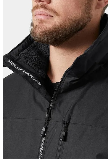 Helly Hansen Erkek Crew Hooded Pile Mont Siyah