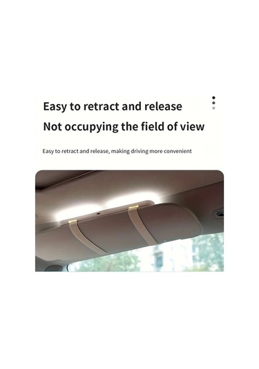 Fastbuy Dream011 Siyah Led Araç Makyaj Aynası - Yolcu Tarafı, Pratik Düzeltmeler İçin, Tüm Araçlar İçin Uygun Siyah