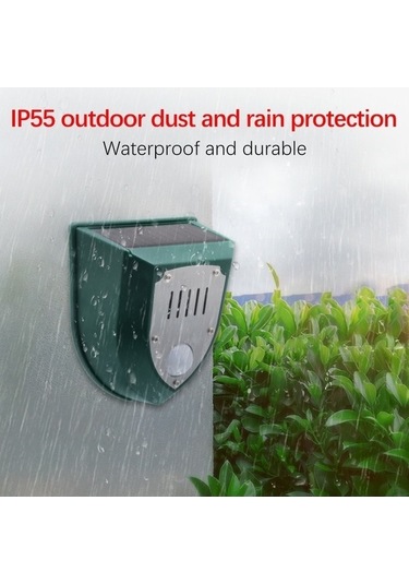Trendooze Güneş Enerjili Ultrasonik Hayvan Kovucu - 129db Alarm, Ip55 Su Geçirmez, Dış Mekan Güvenliği