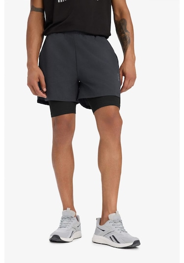 DeFactoFit Slim Fit Dar Kesim Sporcu Taytlı Dokuma Şort D7809AX25SPAR231