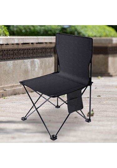 Homyl Açık Yürüyüş Seyahat Için Kamp Katlanır Sandalye Xl Siyah Çok Renkli