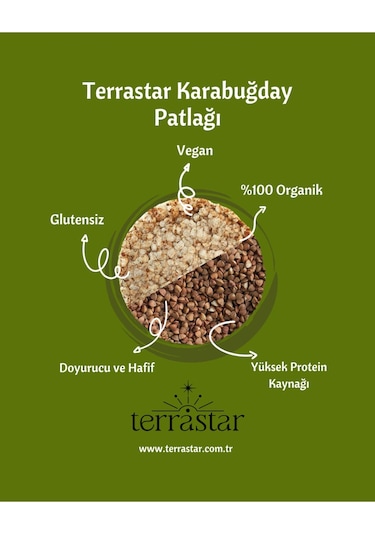 Terrastar Organik Karabuğday Patlağı 12'li